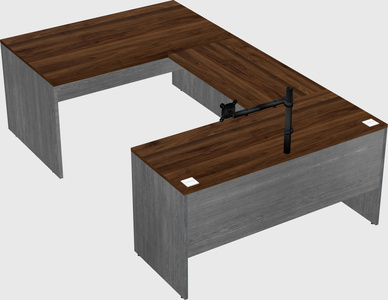 U-shaped desk