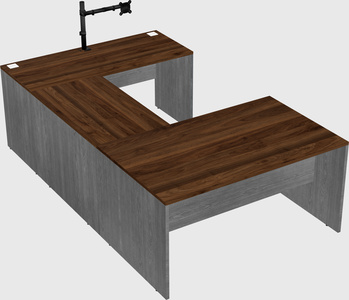 U-shaped desk