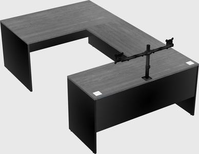 U-shaped desk