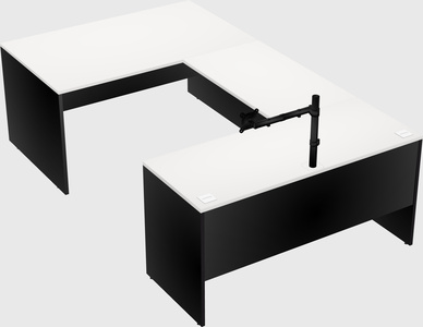 U-shaped desk