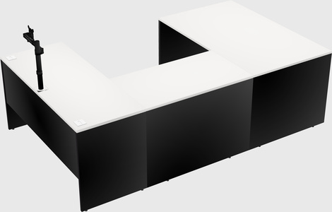 U-shaped desk