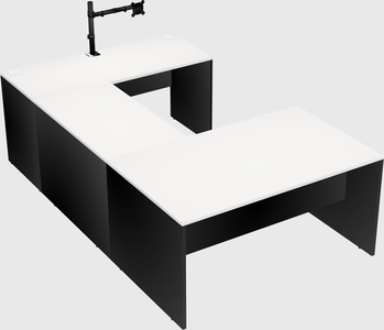 U-shaped desk