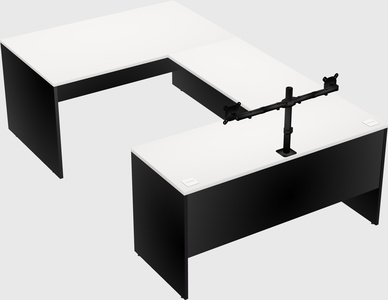U-shaped desk