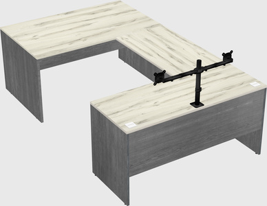 U-shaped desk