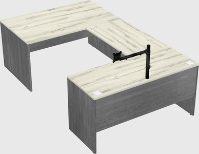 U-shaped desk
