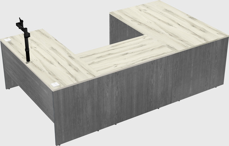 U-shaped desk