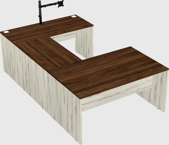 U-shaped desk