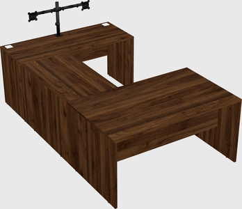 U-shaped desk