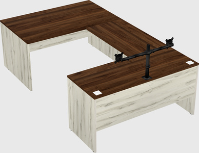 U-shaped desk