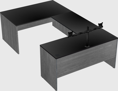 U-shaped desk