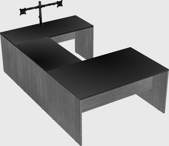 U-shaped desk