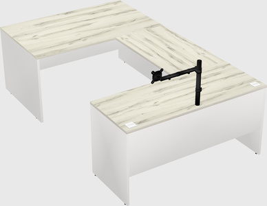 U-shaped desk