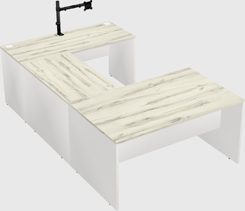 U-shaped desk