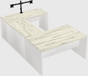 U-shaped desk
