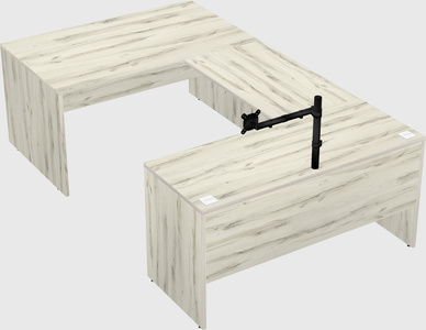 U-shaped desk