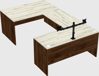 U-shaped desk