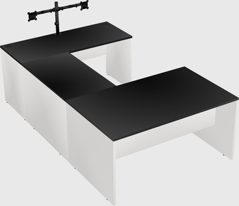 U-shaped desk
