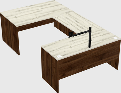 U-shaped desk