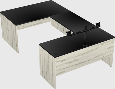 U-shaped desk
