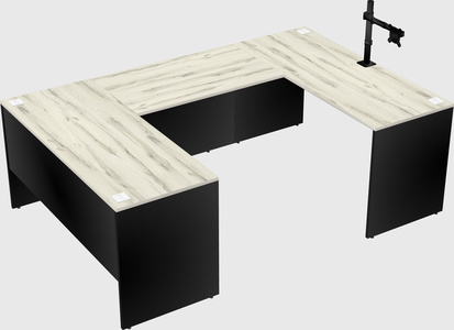 U-shaped desk
