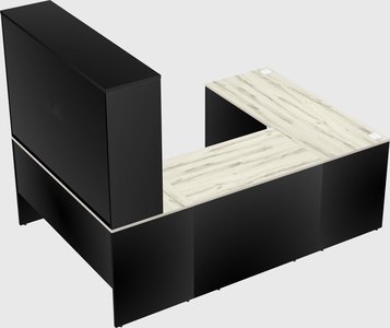 U-shaped desk