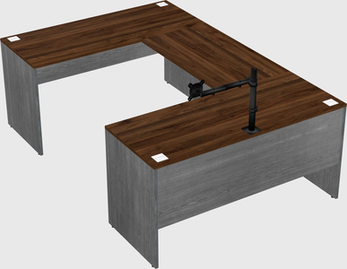 U-shaped desk