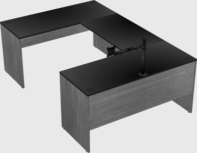 U-shaped desk