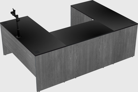 U-shaped desk