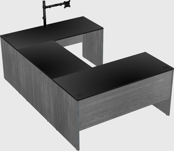 U-shaped desk
