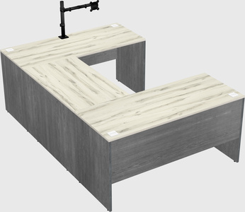 U-shaped desk