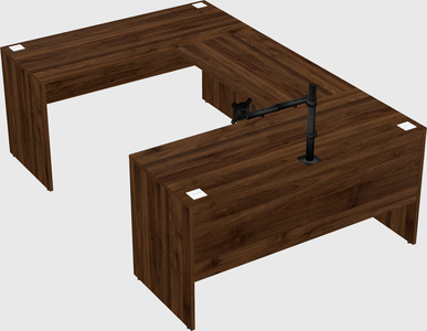 U-shaped desk