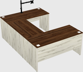 U-shaped desk