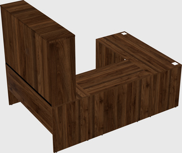 U-shaped desk