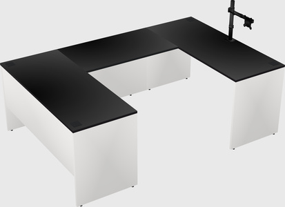 U-shaped desk