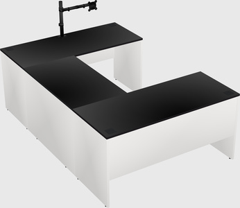 U-shaped desk