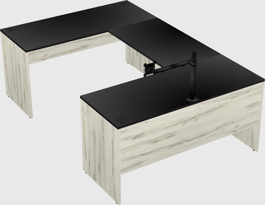 U-shaped desk