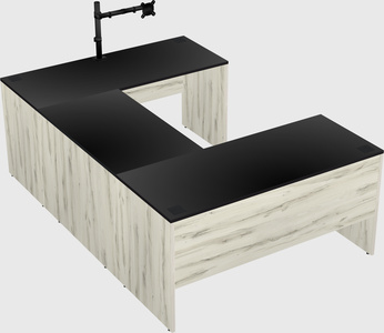 U-shaped desk