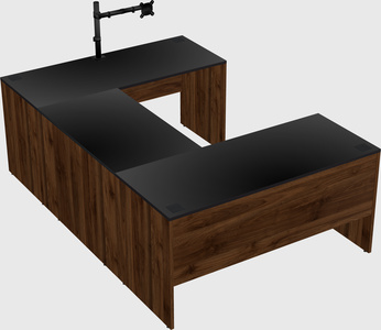 U-shaped desk