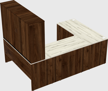 U-shaped desk