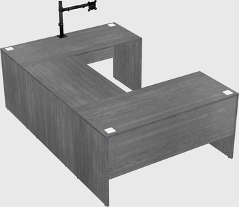 U-shaped desk