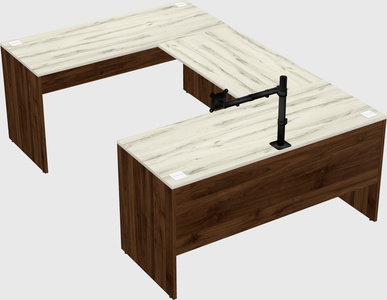 U-shaped desk
