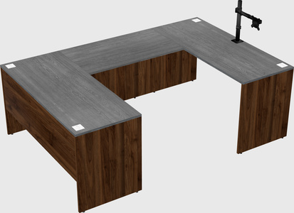 U-shaped desk