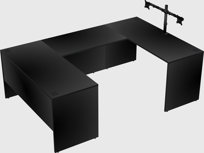 U-shaped desk