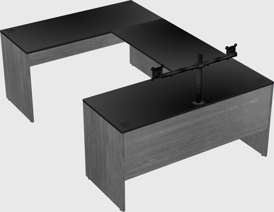 U-shaped desk