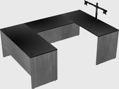 U-shaped desk