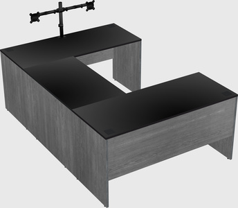 U-shaped desk