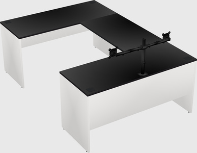 U-shaped desk