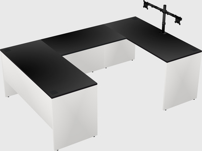 U-shaped desk