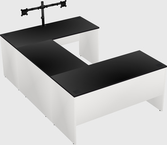 U-shaped desk