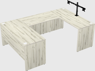 U-shaped desk
